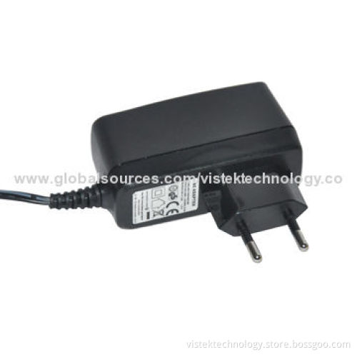 AC/DC Adapter, 120V AC, 60Hz Output, 6V DC, 400mA, 0-45°C Operating Temperature